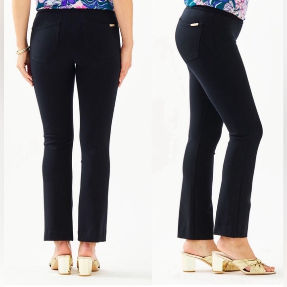 Lilly Pulitzer Mia Crop Flare Ponte Pant NWT - Picture 3 of 11